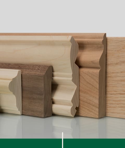 Moulure de bois franc fabriquées sur mesure par Moulures 4D.